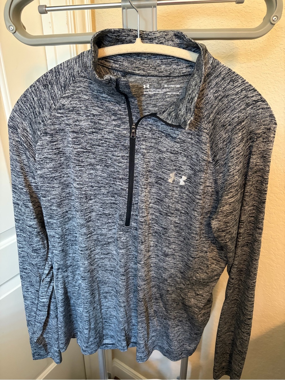 Under Armour Women’s Grey Heather 1/4 Zip Performance Sweater